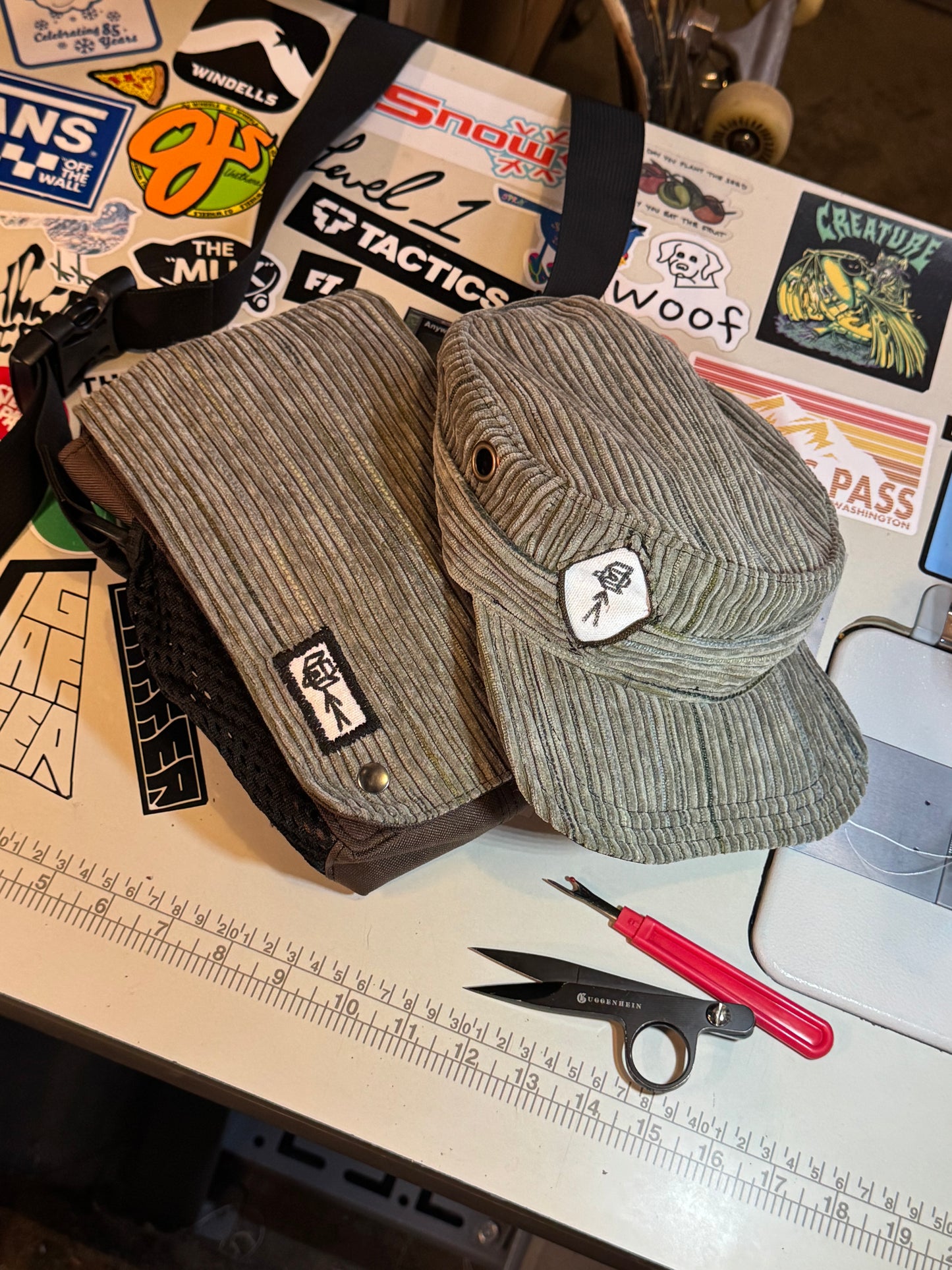 Dimmer Cap - Green Corduroy